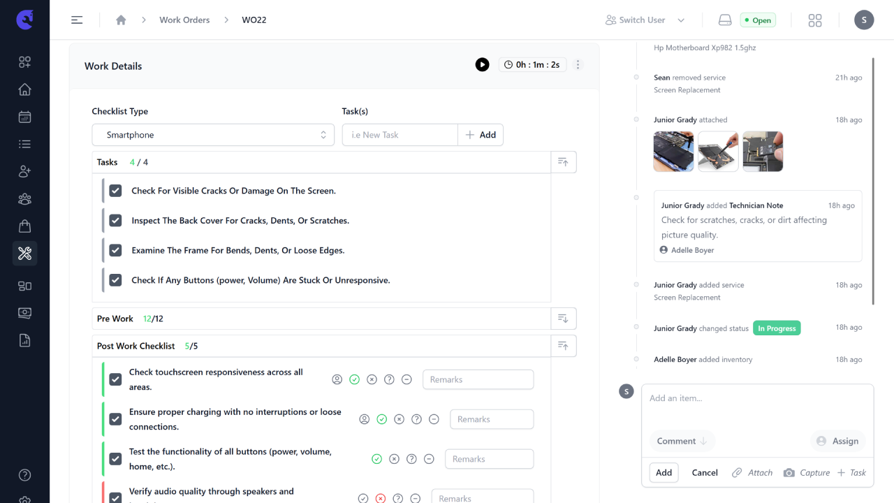 automated tools dashboard