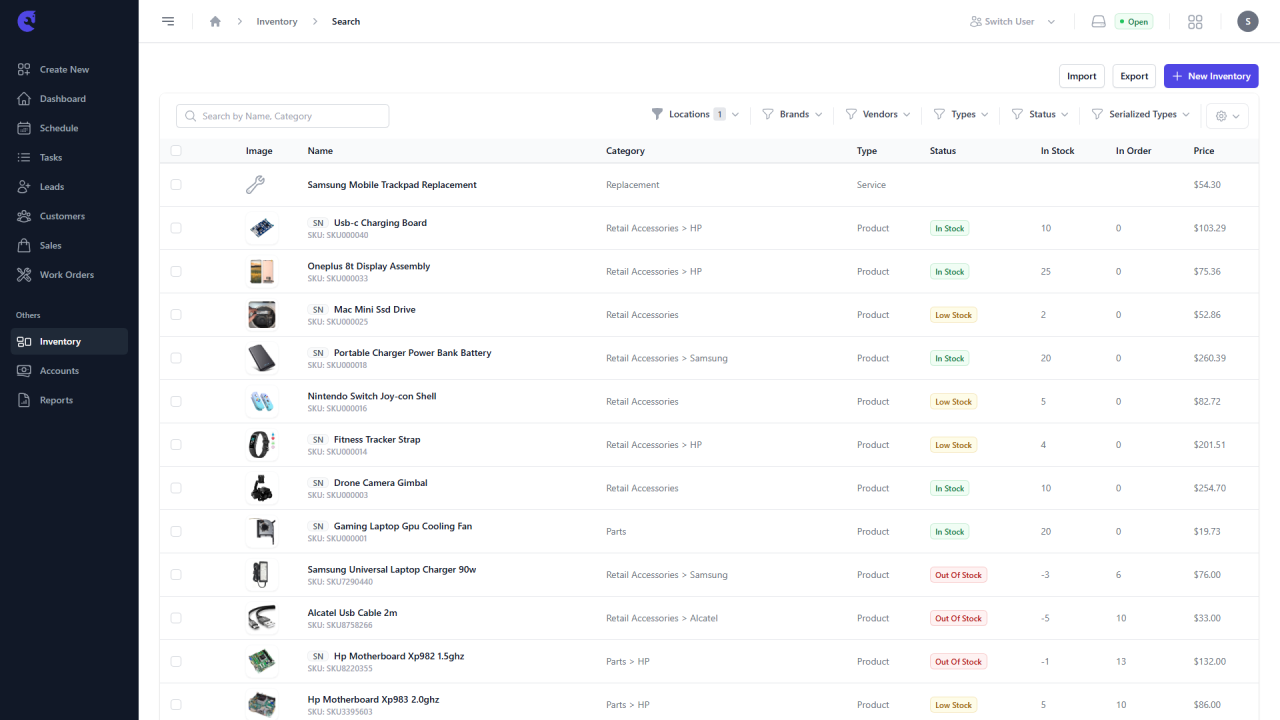 inventory management software